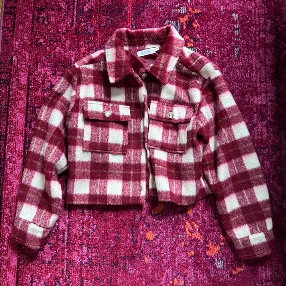 All in Favor Jackets & Blazers - All in Favor Plaid Crop Jacket